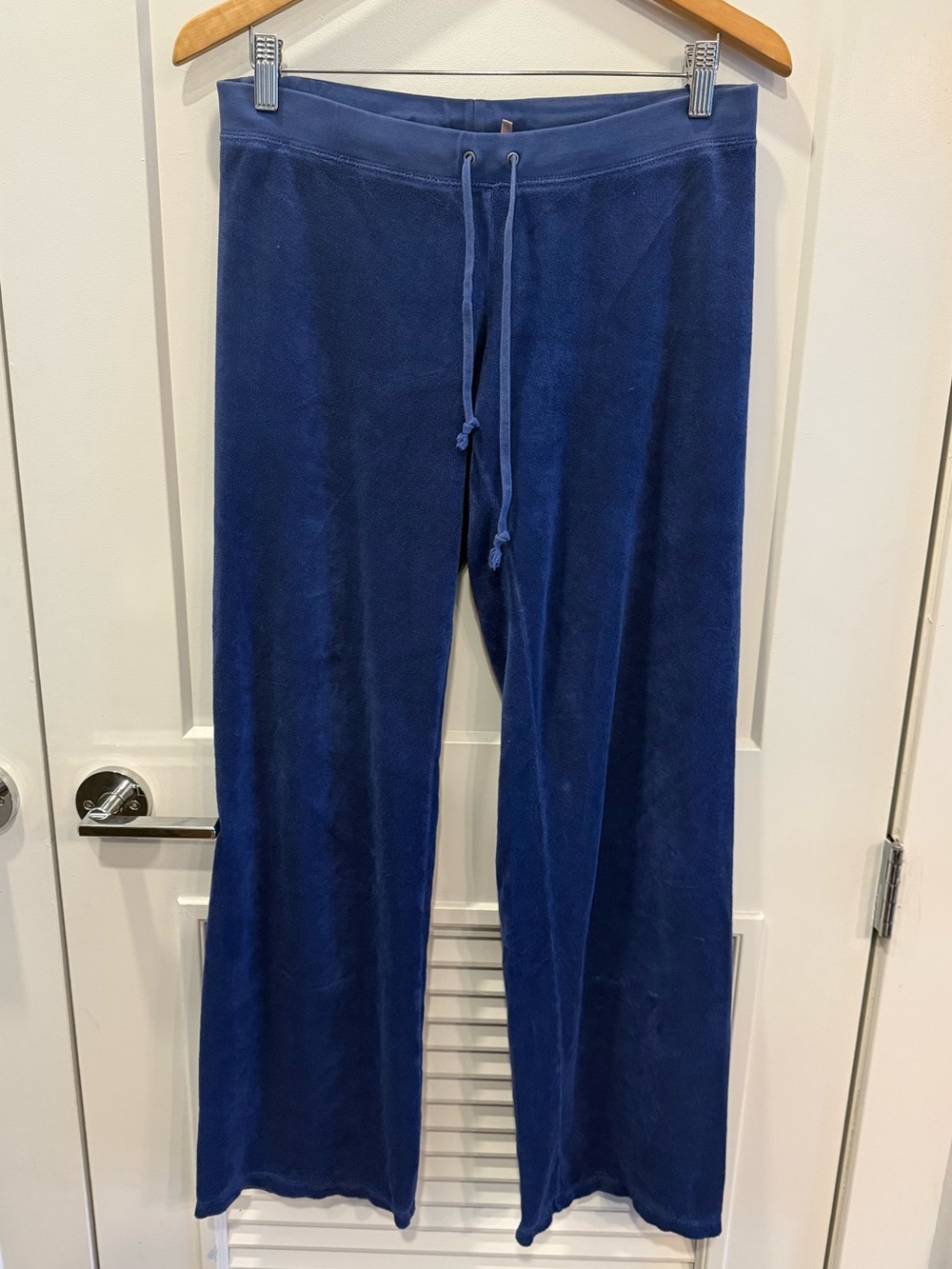 Vintage Juicy Couture Terry Cloth Drawstring Pants blue